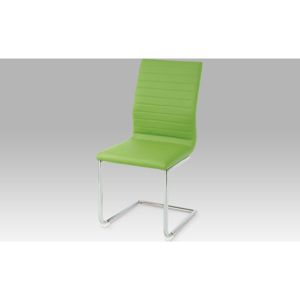 Artium Jídelní židle chrom | látka | 45x43x98x49cm Barva: zelená