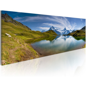Artgeist Obraz - Mountain lake 120x40