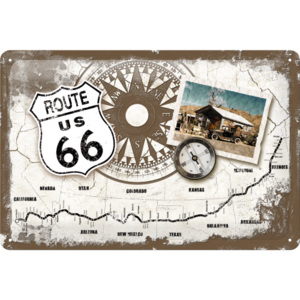 Nostalgic Art Plechová cedule – Vintage cedule Route 66 20x30 cm