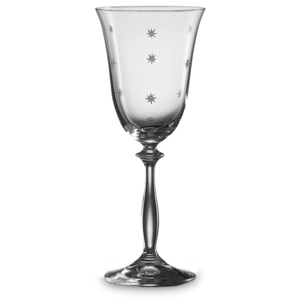 Set 6 skleniček Bohemia Crystal Glass na víno STARDUST 250ml, 6ks