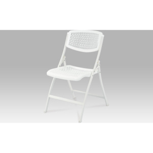 Artium Sklápěcí židle bílá 44x40x83x47cm