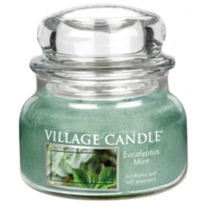 Village Candle Vonná svíčka ve skle, Eukalyptus a máta - Eucalyptus mint, 11oz