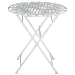Stůl kovový - barva bílá