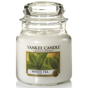 Svíčka ve skle střední White tea, Yankee Candle