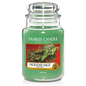 Yankee Candle – vonná svíčka Holiday Sage, velká 623 g