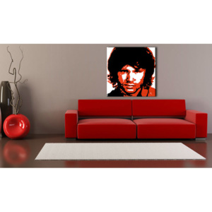 Ručně malovaný POP Art Sleva 25 % obraz Jim Morrison 50X50 cm jm2/24h