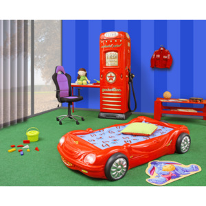 Plastiko dětská postel BOBO červená 140x70cm