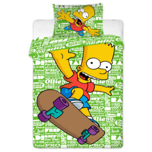 Jerry Fabrics Povlečení Simpsons Bart green 2016 140x200 70x90