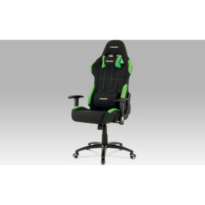 Artium Kancelářská židle E-RACER | kovový kříž | sportovní design Barva: zelená
