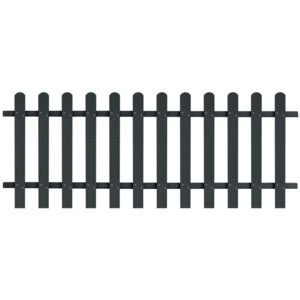 WPC laťkový plot 200x80 cm šedý