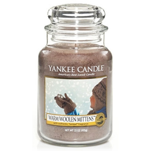 Yankee Candle – vonná svíčka Warm Woolen Mittens, velká 623 g
