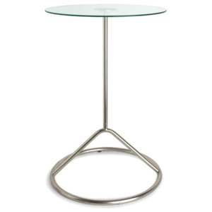 Skleněný stolek Umbra LOOP - stříbrný