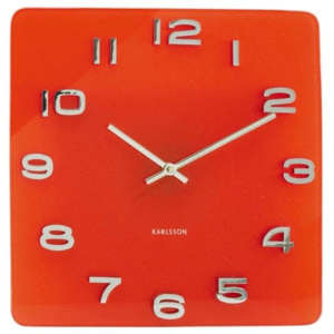 Nástěnné hodiny Vintage red 35 x 35 cm červené - Karlsson