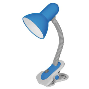 SUZI stolní lampa modrá HR-60-BL max.1x60W E27 s klipem