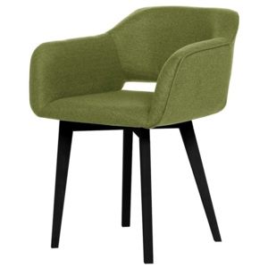 Zelená jídelní židle s černými nohami My Pop Design Oldenburg