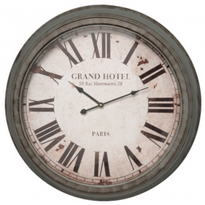 Kovové nástěnné hodiny Grand Hotel - Ø 64*10 cm Clayre & Eef
