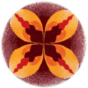 Koupelnová předložka Grund Mandala - Vnitřní žár Rozměr: 80 cm kruh