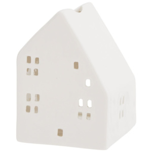 Keramická lucerna ve tvaru domečku White - větší