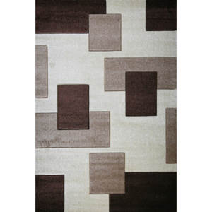 Moderní kusový koberec Nairobi 1960A hnědý Typ: 60x110 cm