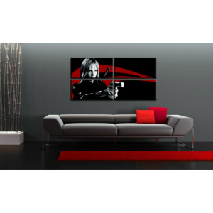 Ručně malovaný POP Art Sleva obraz Kill Bill 4 dílný 160x80 cm kb/24h