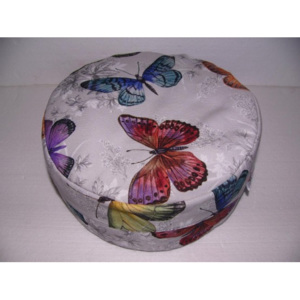 Meditační polštář s motýli výška 18 cm