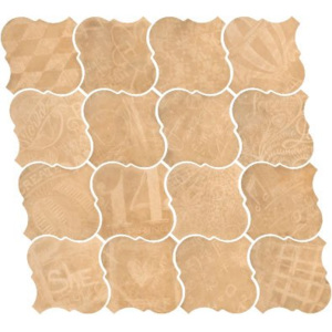 CURVYTILE COTTO Wheat Chalk 26,5X26,5, pastelové odstíny, 21778