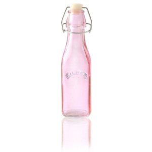 Skleněná lahvička s klipem Pink 250 ml