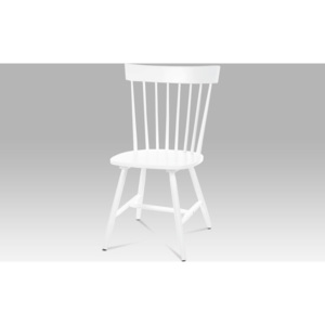 Artium Jídelní židle bílá celodřevěná Provedení: B