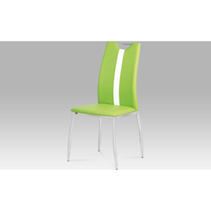 Artium Jídelní židle koženková 44x42x97x45cm Barva: zelená