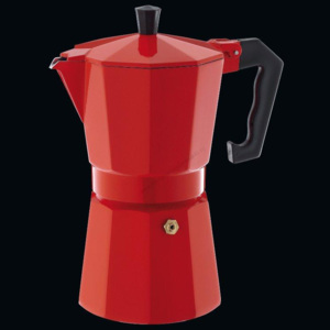 Kávovar espressa Classico na 6 šálků červený 300 ml - Cilio
