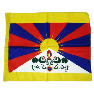 Vlajka Tibet, screen print, 51x37cm