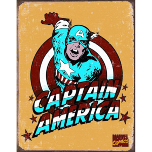 Plechová cedule: Captain America - 40x30 cm
