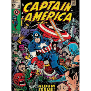 Obraz na plátně: Captain America (comics) - 75x100 cm