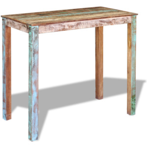 Barový stůl z masivního recyklovaného dřeva 115x60x107 cm