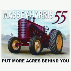 Plechová cedule: Massey-Harris 55 - 30x40 cm
