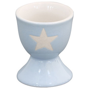 Porcelánový stojánek na vajíčko Light blue Stars, Krasilnikoff