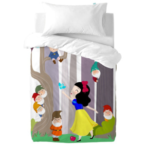 Dětské bavlněné povlečení na peřinu a polštář Mr. Fox Snow White, 100 x 120 cm