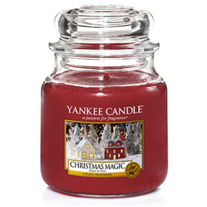 Yankee Candle – vonná svíčka Christmas Magic, střední 411 g