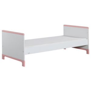 Bílo-růžová dětská postel Pinio Mini, 160 x 70 cm