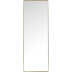 Zrcadlo s rámem v mosazné barvě Kare Design Rectangular, 200 x 70 cm