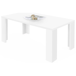 Jídelní stůl Kern, 160 cm, bílá - bílá