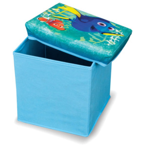 Modrá úložná taburetka na hračky Domopak Finding Dory, délka 30 cm