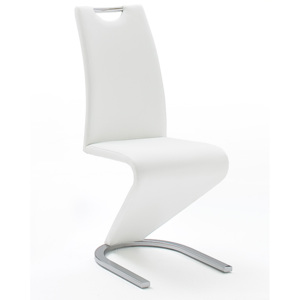 Moderní jídelní židle AMADO ekokůže bílá