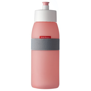 Růžová lahev na vodu Rosti Mepal Ellipse Sports, 500 ml