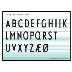Plakát Letters 50x70 (kód BDAY10 na -20 %)