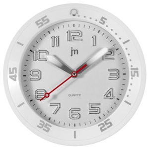 Nástěnné hodiny bílé 28 cm - LOWELL