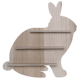 Dřevěná polička Rabbit Nature