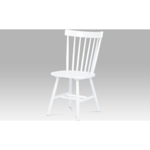 Artium Jídelní židle bílá celodřevěná Provedení: A