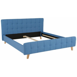 Modrá dvoulůžková postel Støraa Limbo, 180 x 200 cm