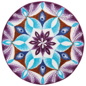 Koupelnová předložka Grund Mandala - Vděčnost Rozměr: 80 cm kruh
